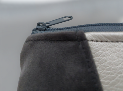 Gray toiletry bag