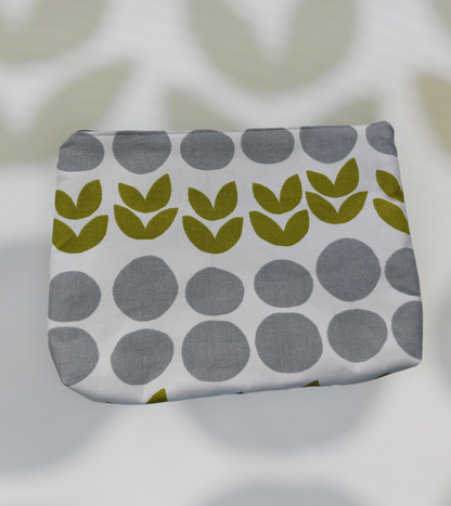 Gray toiletry bag