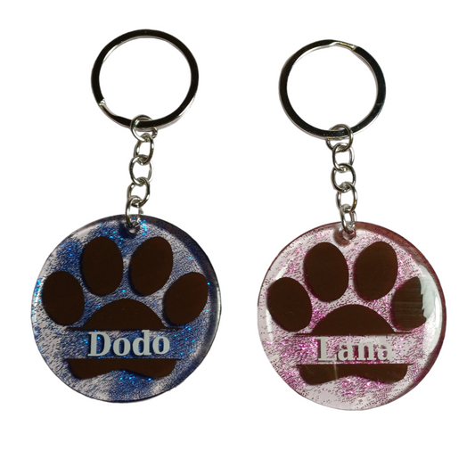 Dog keychain