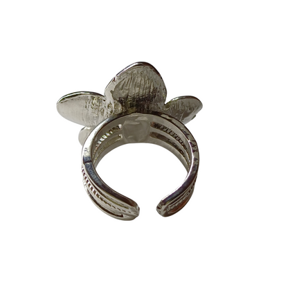 Blossom ring zilver