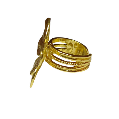 Blossom ring goud