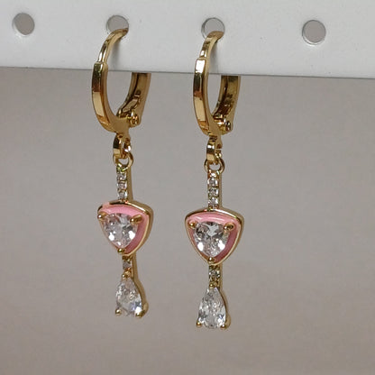 Rose waterfall earrings. 