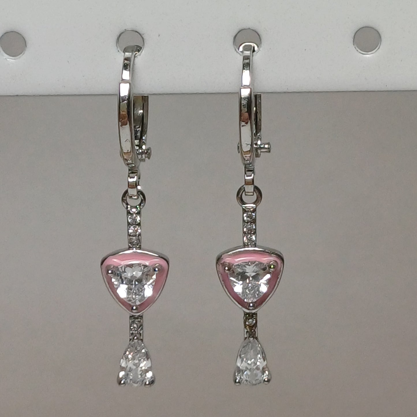 Rose waterfall earrings. 