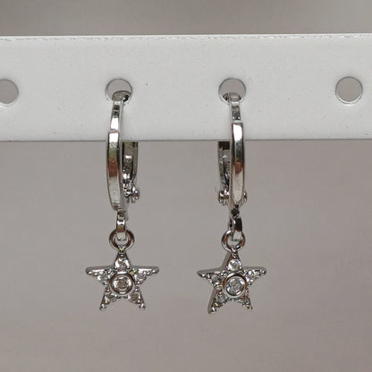 Sparkle star earrings.