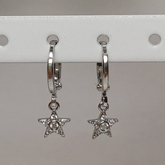 Sparkle star earrings.