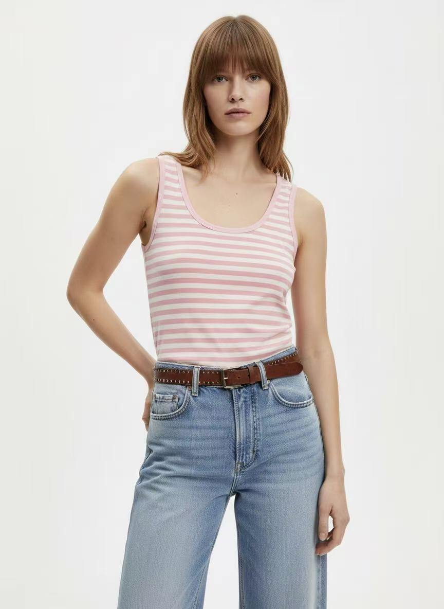 Liv Striped Basic Top