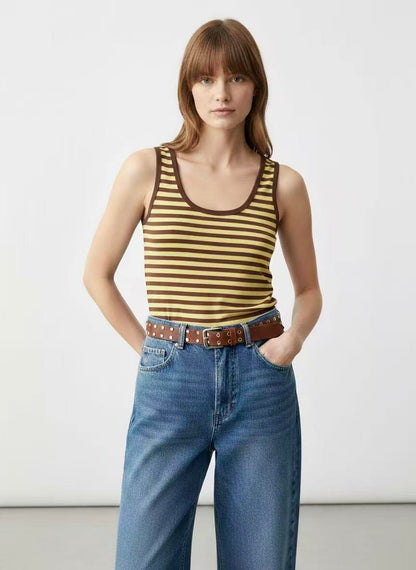 Liv Striped Basic Top