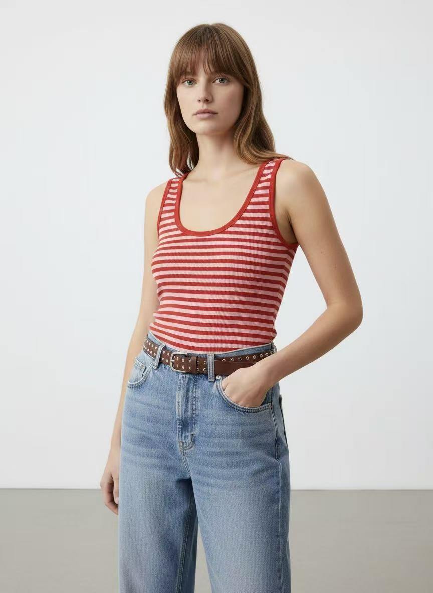Liv Striped Basic Top
