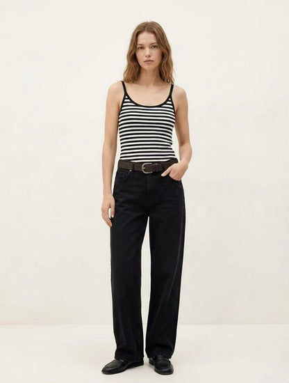 Liv Striped Basic Top with thin straps