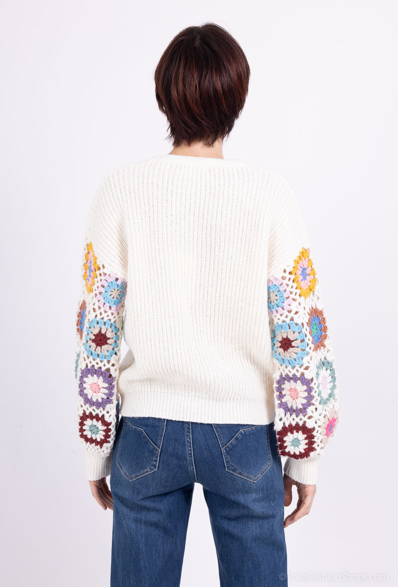 Fleur Boho Crochet Cardigan