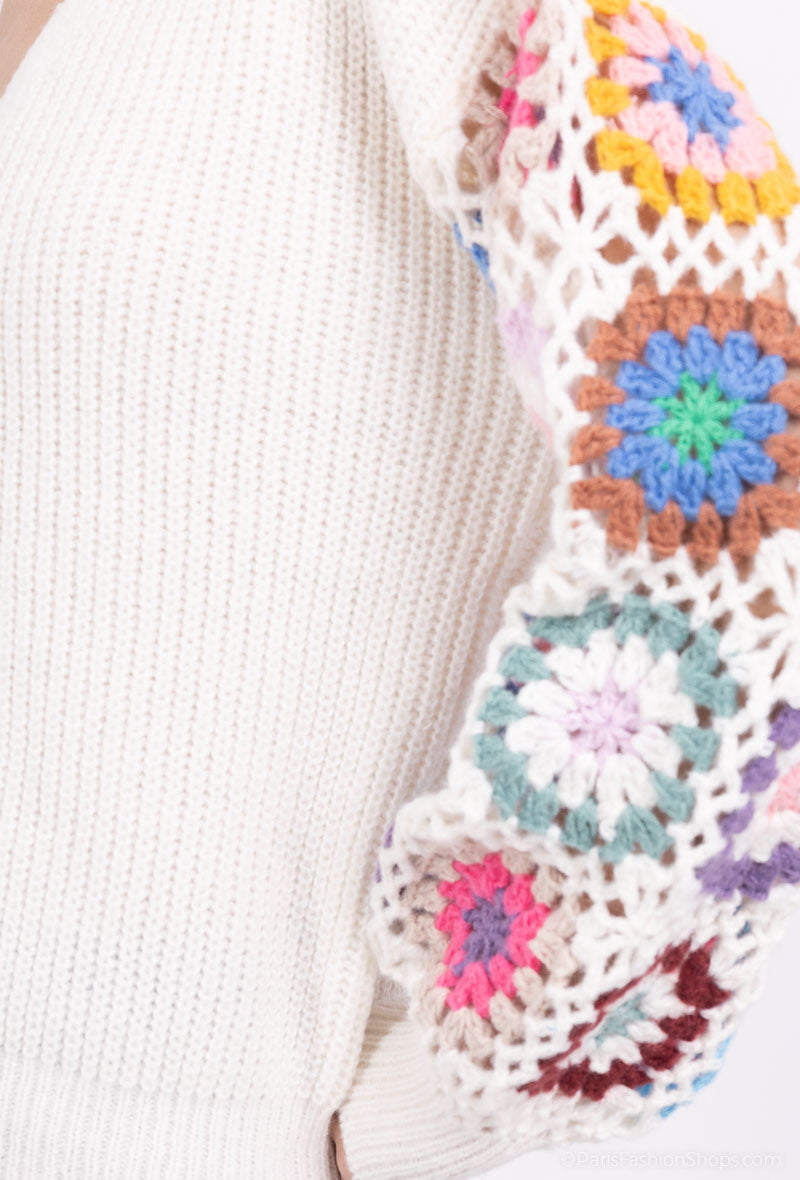 Fleur Boho Crochet Cardigan