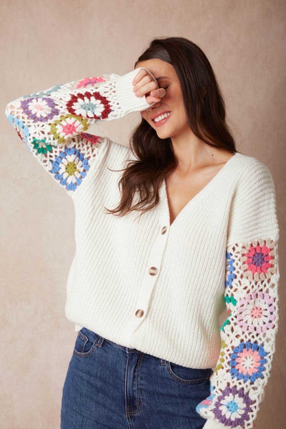 Fleur Boho Crochet Cardigan