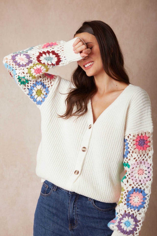 Fleur Boho Crochet Cardigan