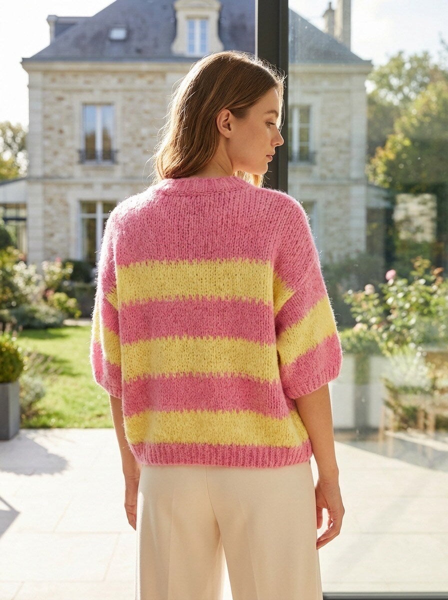 Stripe Happy Knit