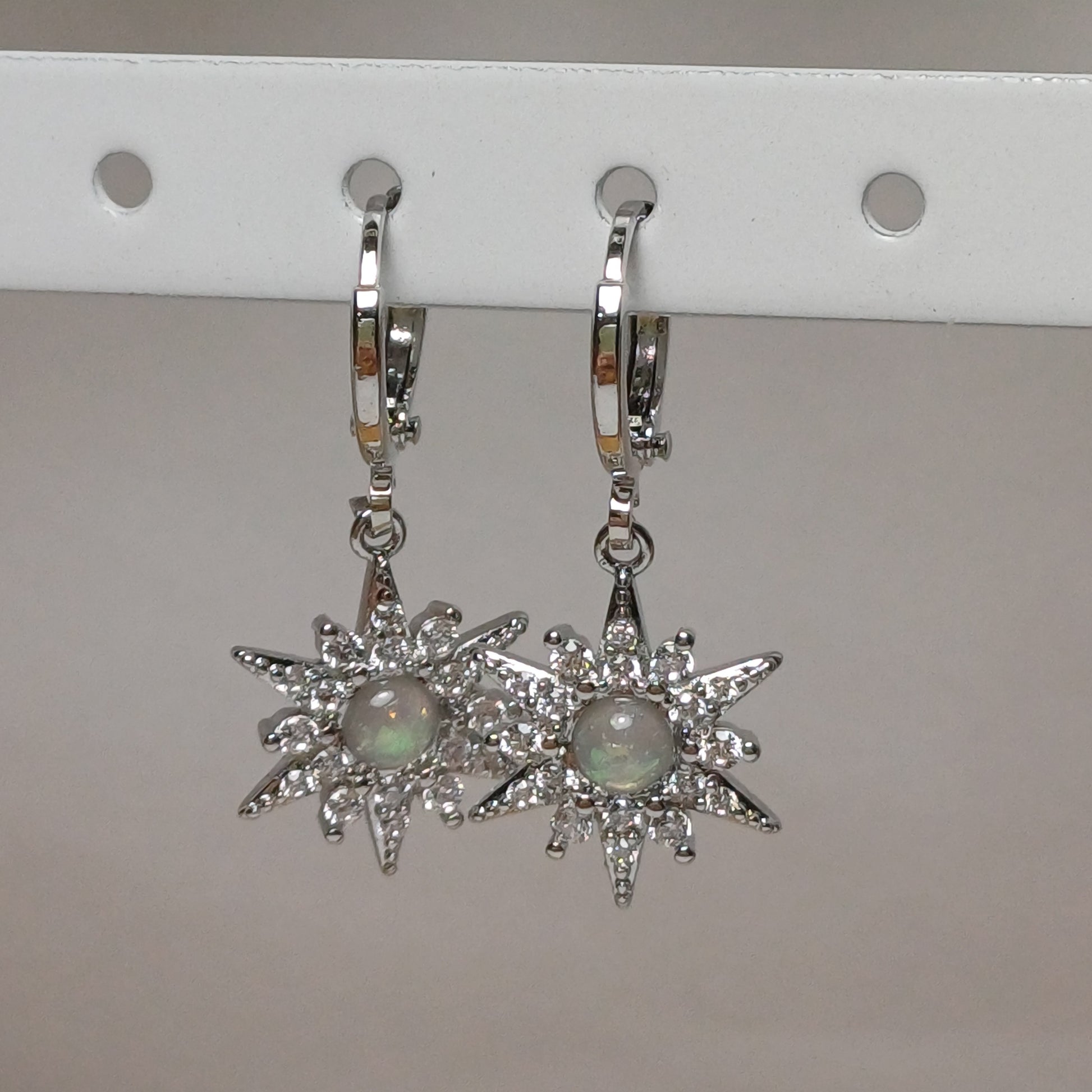 Rhinestone Sun earrings. 