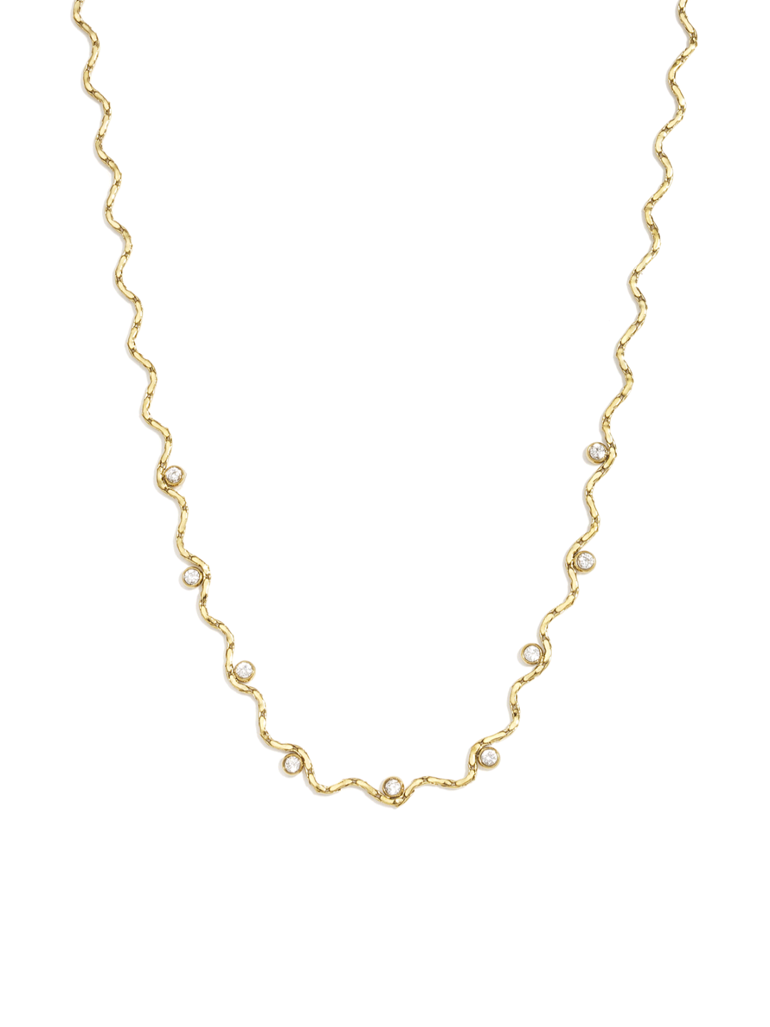 Sparkling Wave Necklace gold