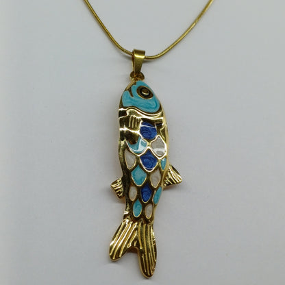 Kleurrijke vis ketting