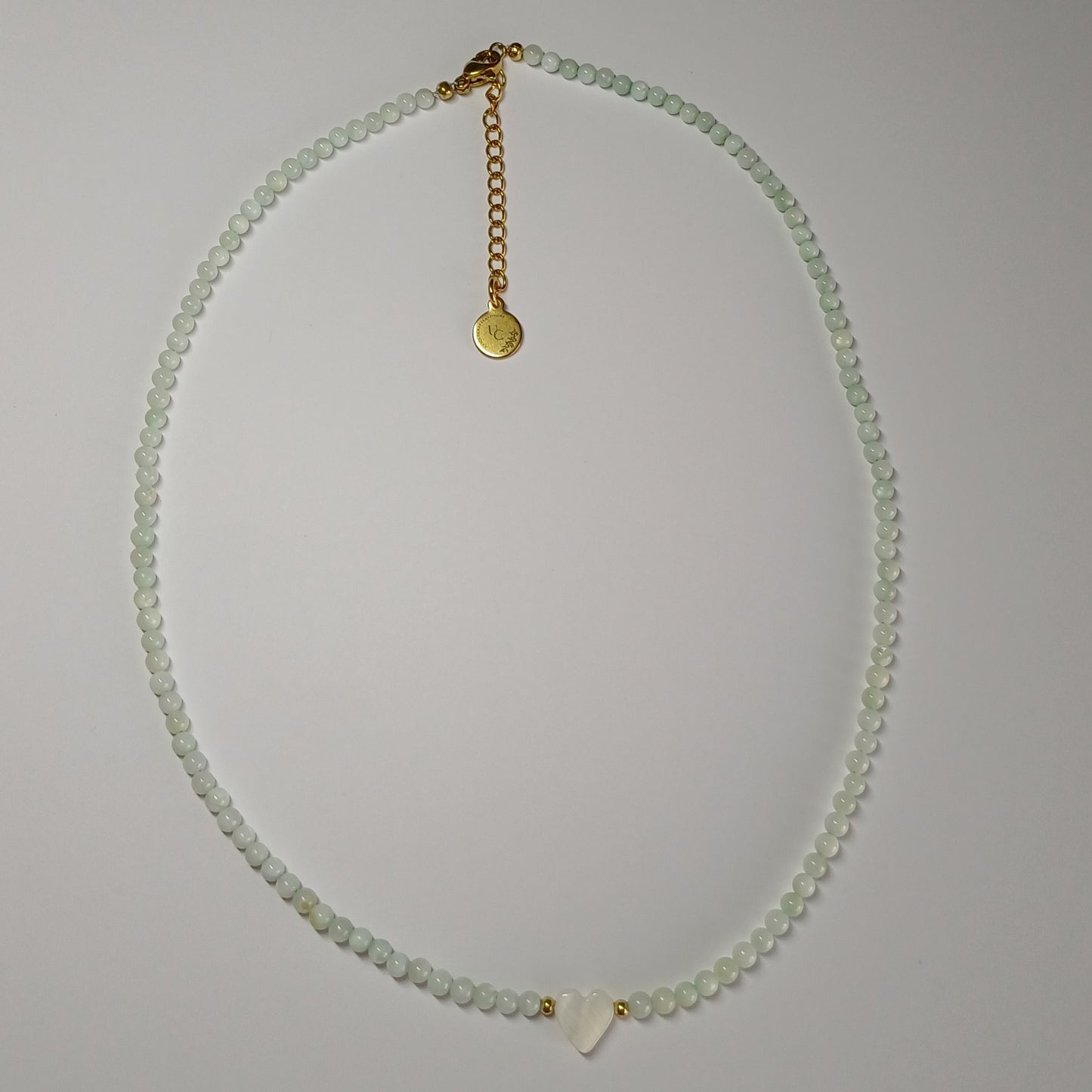 Stenen hart ketting