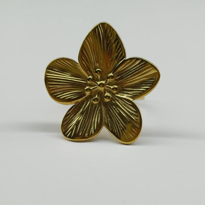 Blossom ring goud