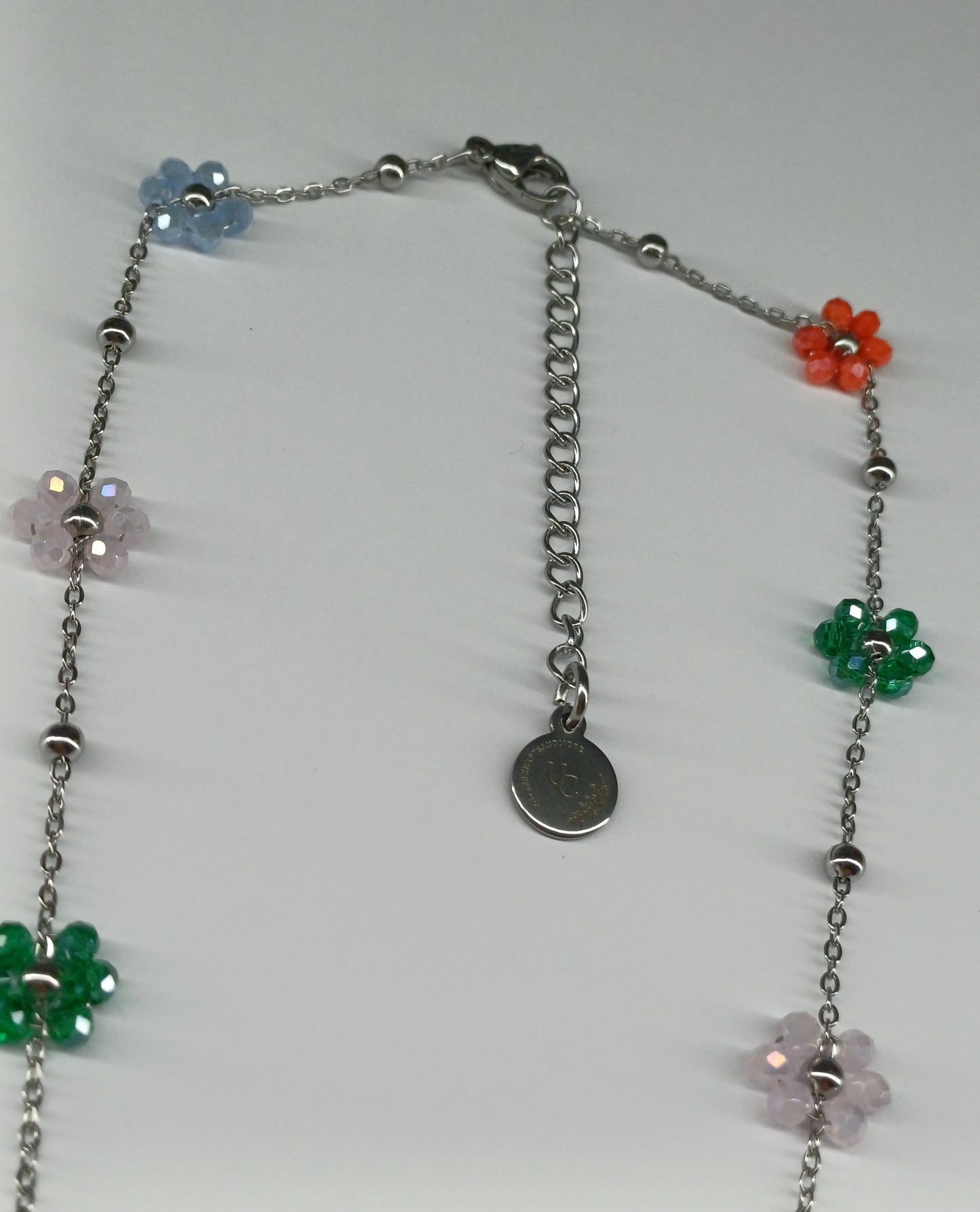 Multi bloemen ketting
