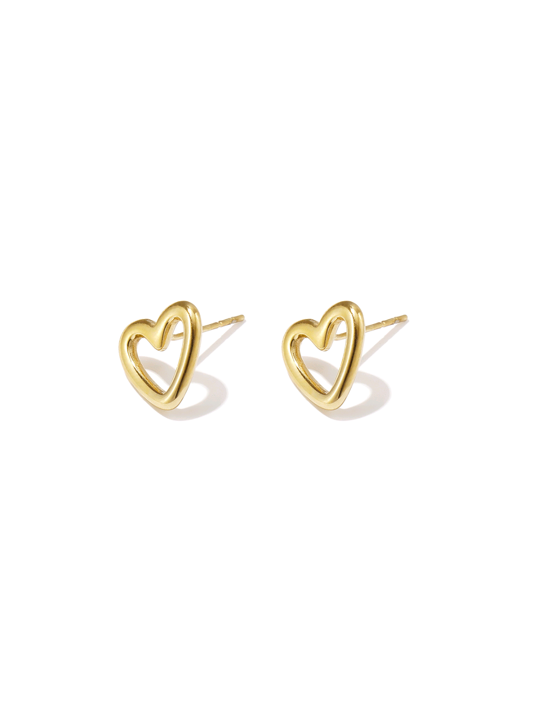 Open Heart Studs gold
