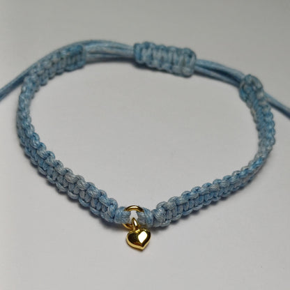 Blue heart bracelet