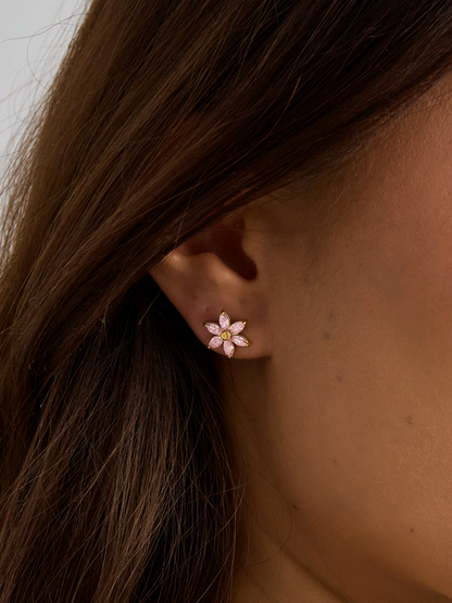 Pink Blossom Studs