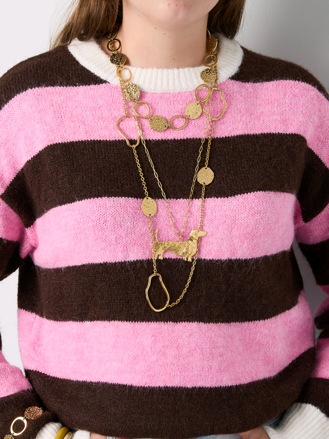 Golden teckel Necklace