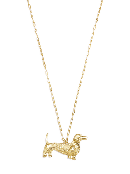 Golden teckel Necklace