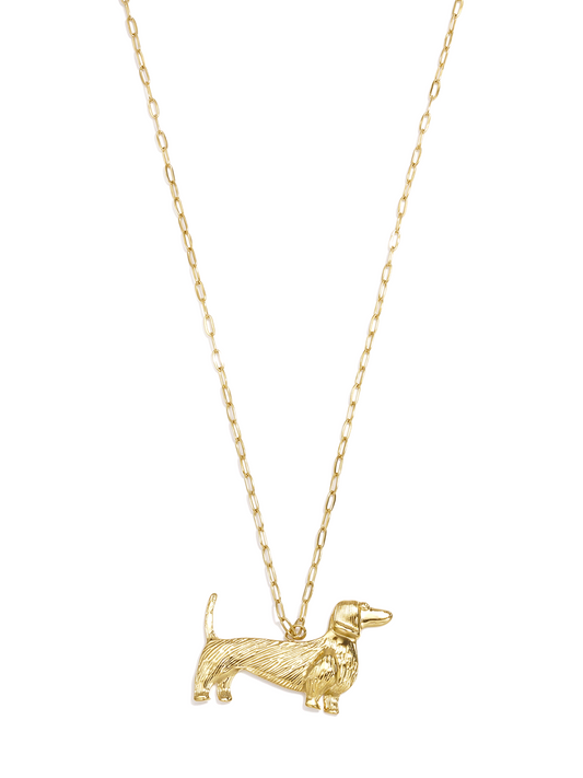 Golden teckel Necklace