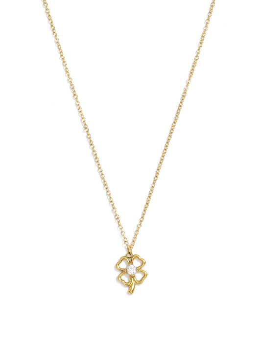 Sparkling Clover Chain gold