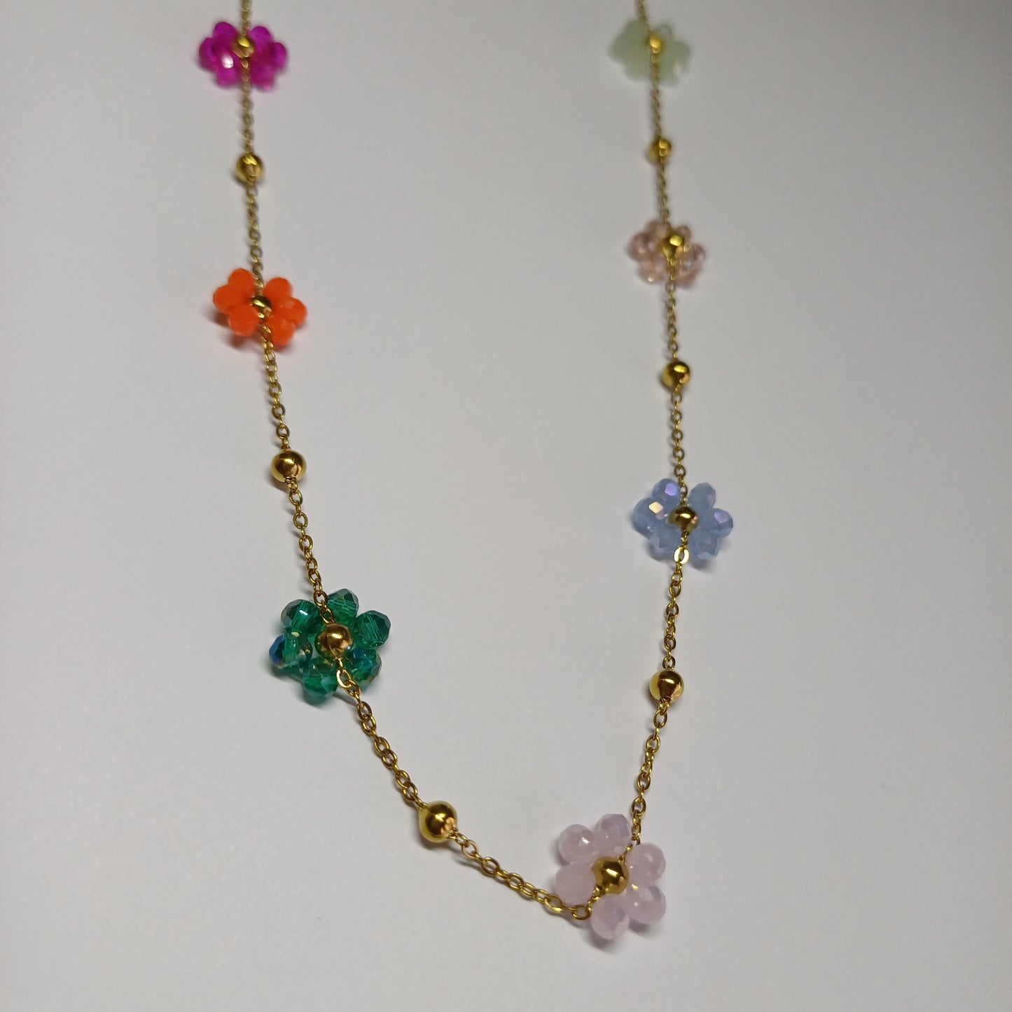 Bloemen mix ketting