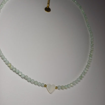 Stenen hart ketting