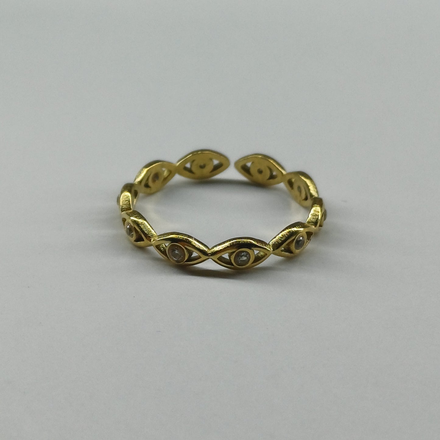 Evil eye ring gold