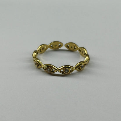 Evil eye ring gold