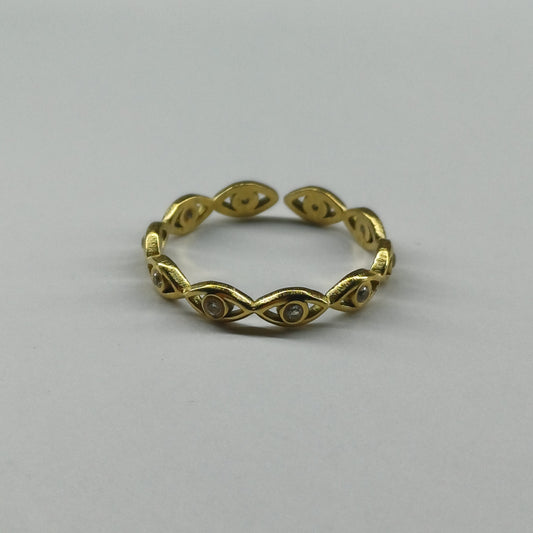 Evil eye ring gold
