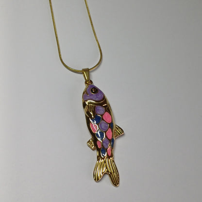 Kleurrijke vis ketting