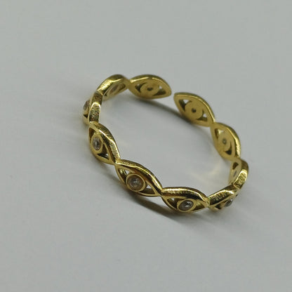 Evil eye ring gold