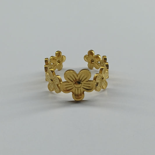 Bloom ring gold