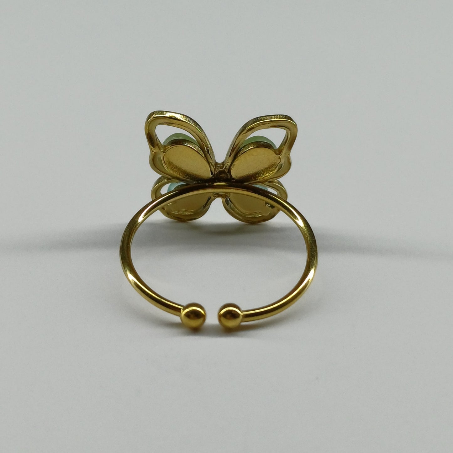Sage butterfly ring