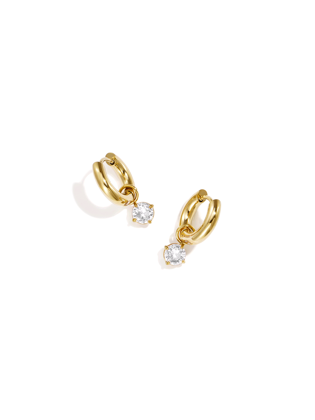 Sparkling Drop Hoops gold