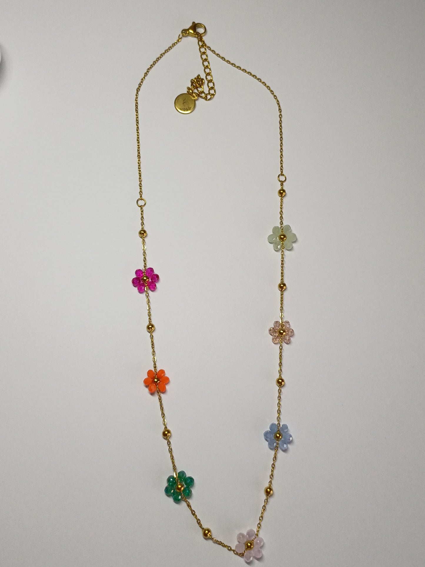 Bloemen mix ketting