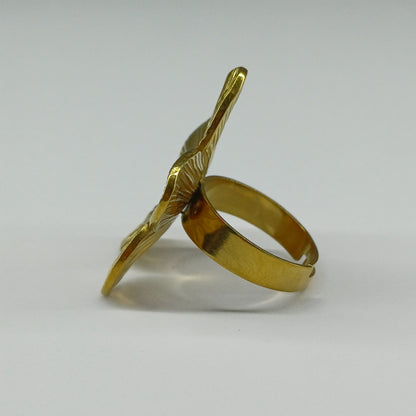 Blossom ring goud