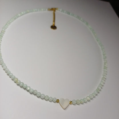 Stenen hart ketting