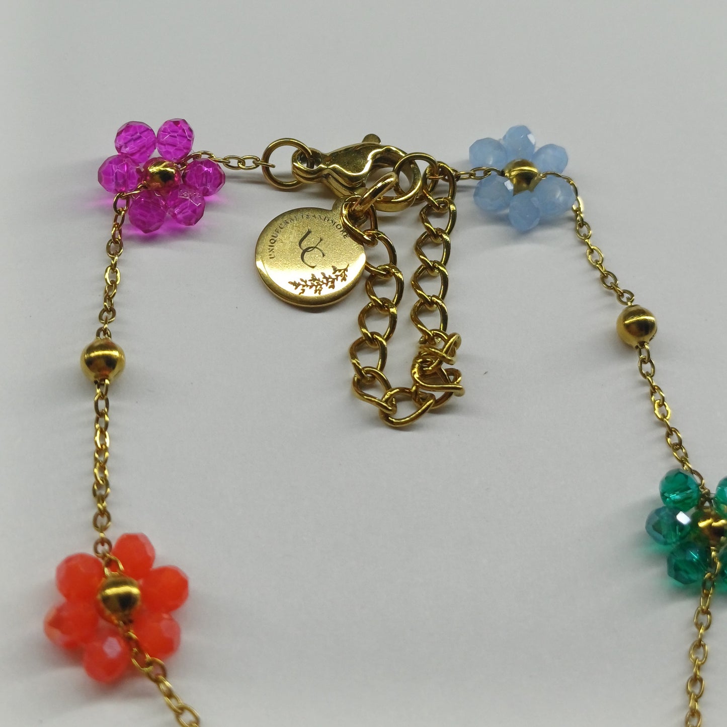 Bloemen mix armband