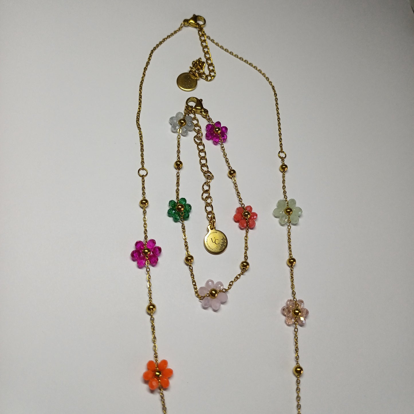 Bloemen mix armband