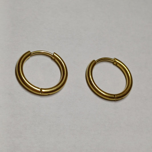 Simple hoops gold