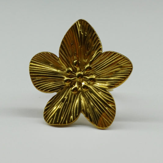 Blossom ring goud