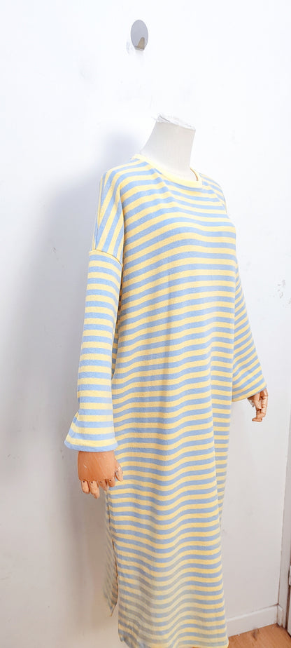 Gestreepte Pocket Jurk