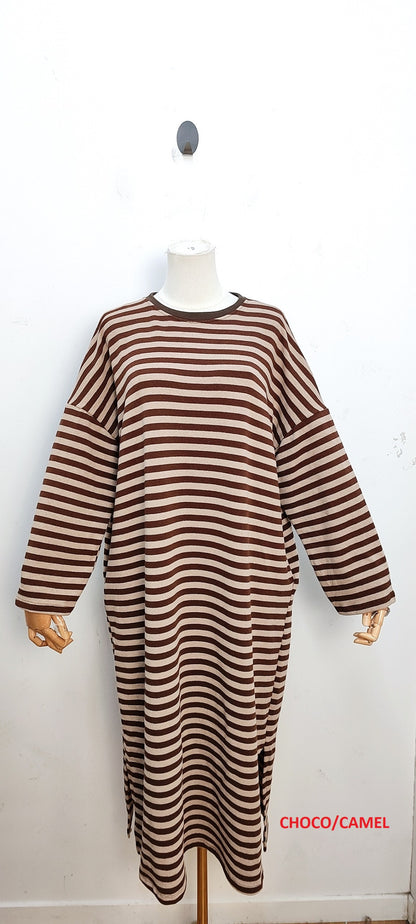 Gestreepte Pocket Jurk